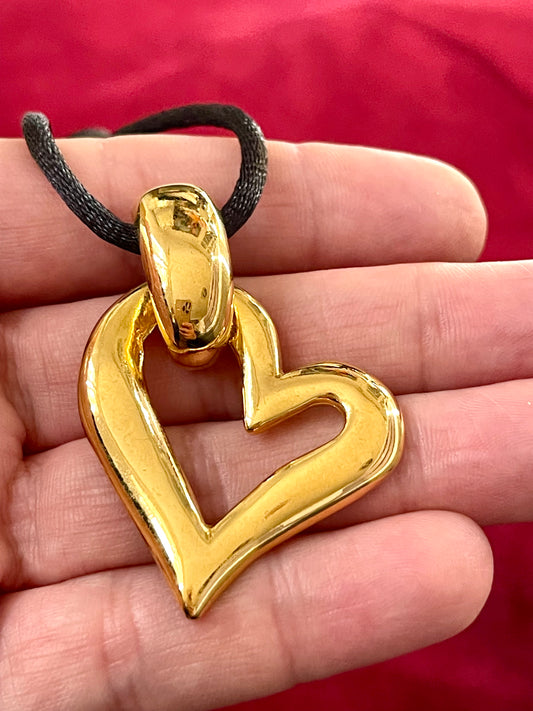 Yves Saint Laurent Authentic Golden Heart Pendant