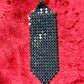 Pendientes pixel de metal negro y azul marino