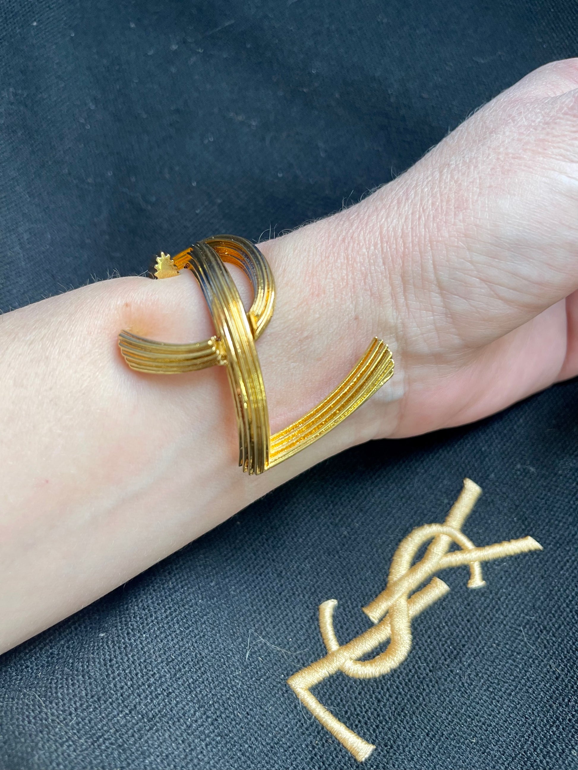 Vintage Gold Color YSL Cuff