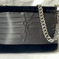 Black Satin Velvet Yves Saint Laurent Bag