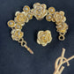 Gold Flowers Yves Saint Laurent Authentic Bracelet