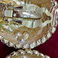 YSL Authentic Round Gold Color & Pink Crystals