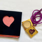 YSL Heart Solid Vintage Opium Perfume Pendant Necklace