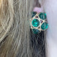 Pendientes Botón Verde YSL Inspiration