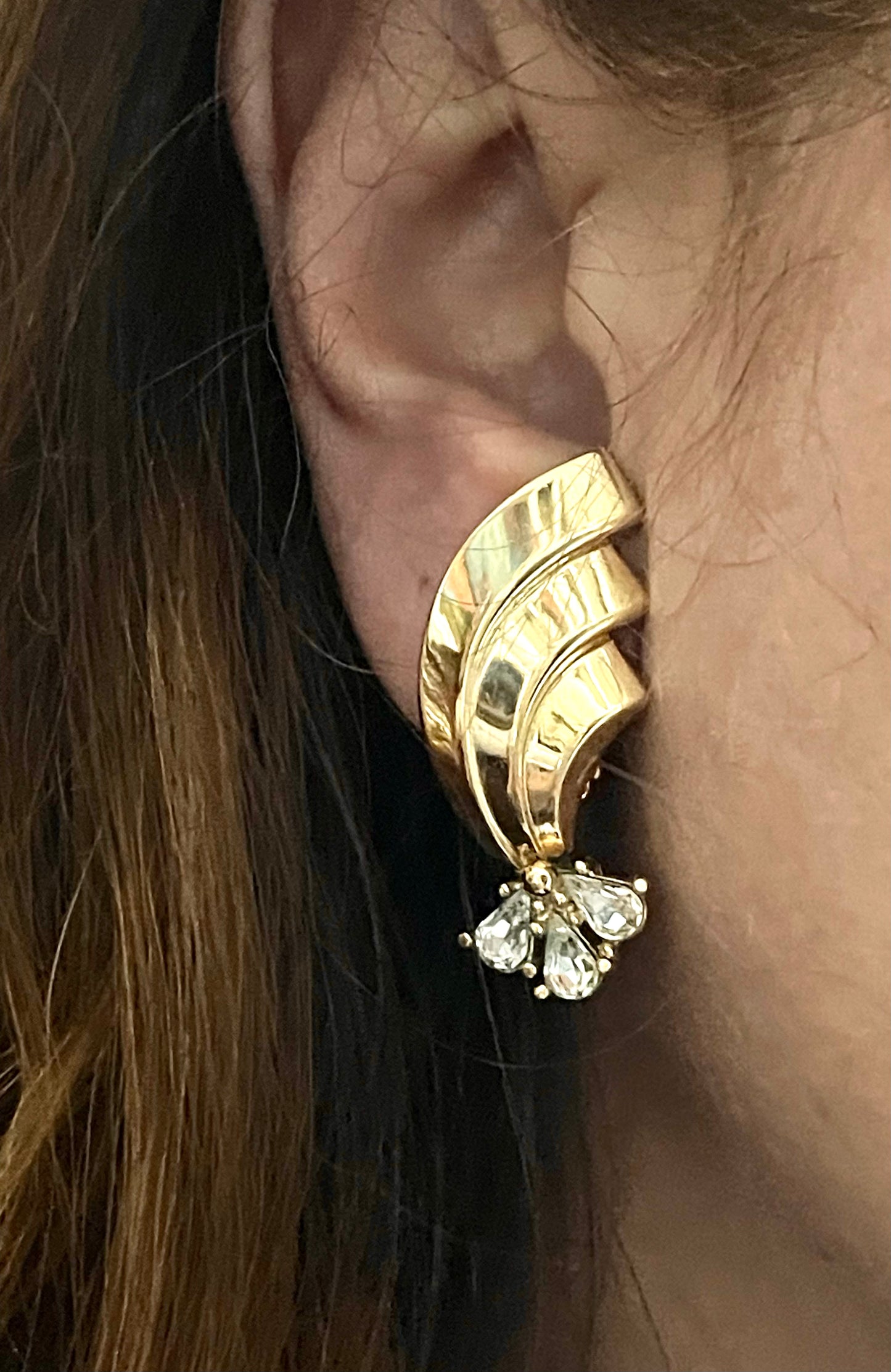 Boucles d'oreilles vintage Étoiles filantes Christian Dior